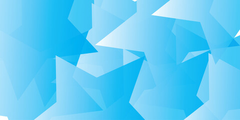 Modern low poly light blue triangle shapes background.
