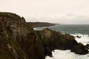 View of the Tip of Beuzec located in the town of Beuzec-Cap-Sizun in the department of Finistère, Brittany.