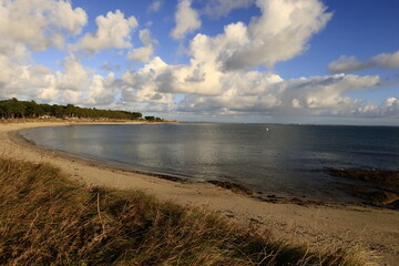 Fototapeta na wymiar The peninsula of Quiberon is a French peninsula located in Morbihan, Brittany