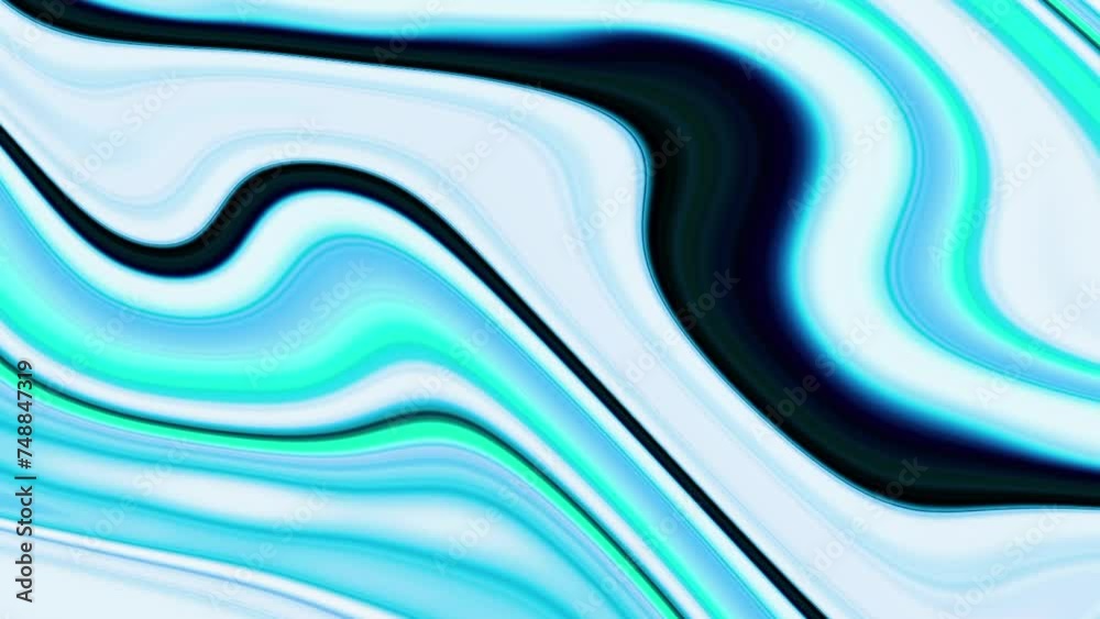 Wall mural liquid marble texture flowing, mixing together. modern loop able background animation