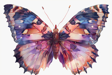Tracing patterns in the sky, butterflies weave dreams of wonder on a transparent background. 