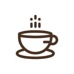 Flat logo coffee elements and coffee accessoris vector