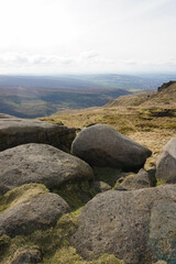 Fototapeta na wymiar Higher Shelf Stones, Derbyshire