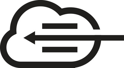 Cloud Adoption Gradient Fill Color & Paper-Cut Style Icon Design