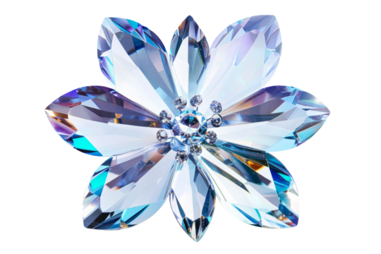 Colorful sharp crystal, gemstone or minerals isolated on background, Quartz stone from raw natural, pure shiny crystal, Essential jewelry.