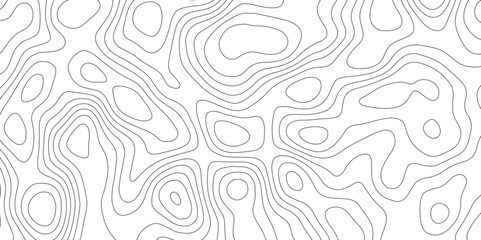 Topographic map background geographic line map with elevation assignments. geographic contour map paper texture. terrain path isolated on a white background retro topographic map. vector illustration.