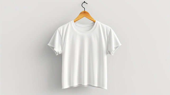 Men's white blank T-shirt template, two sides, natural shape on invisible mannequin, for your design mockup for print, isolated on white background. Set Mockup of a white oversized t-shirt 3D 