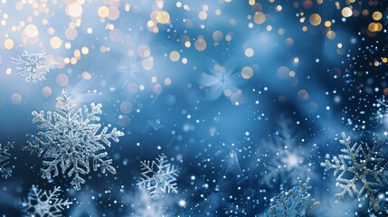 Fototapeta na wymiar Christmas background with snowflakes 