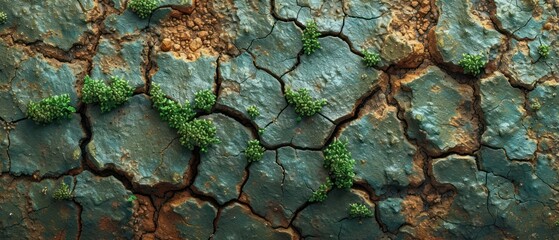 Mossy Rocks, Nature's Artwork, The Beauty of Moss, Aged Stone with Greenery. - obrazy, fototapety, plakaty
