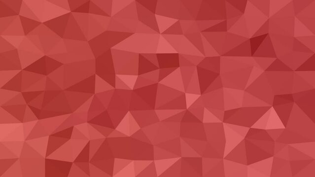 Geometric Motion Background: Red-to-Black Low Poly Triangle Transition