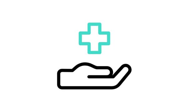 medical cross symbol animation video