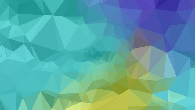 Vibrant Triangular Spiral Symphony: Mesmerizing Low Poly Motion Background with Spiraling Colors