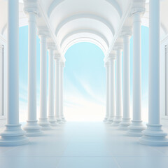 colonnade in the city