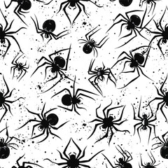 Vector halloween spider background