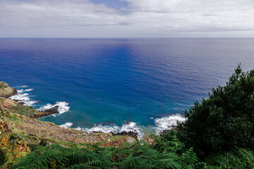 Landscapes at Azores islands, hiking at Santa Maria, Portugal, travel in Europe.