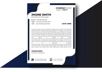 Obraz premium template for business letter head design 