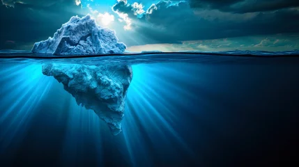 Foto op Canvas Submerged iceberg as seen from underwater © Kondor83