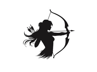 Precision Archery: Dynamic Vector Illustration - High-Quality Vector File