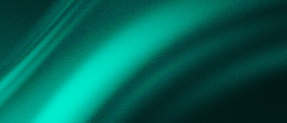 Green turquoise grainy gradient background. Vibrant glowing blur lines. Design for banner, header, poster.