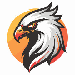 Falcon esport vector logotype, logo falcon, icon falcon, sticker falcon, symbol falcon, emblem falcon, hawk, eagle, bird - obrazy, fototapety, plakaty