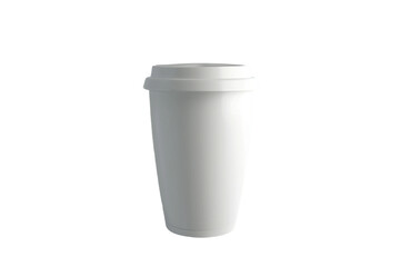 white plastic cup