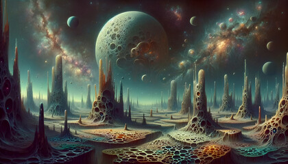 Alien Landscape of Cosmic Dread