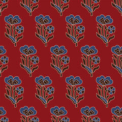 Block print booti indian