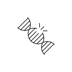 mutation concept line icon. Simple element illustration. mutation concept outline symbol design.