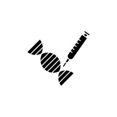 genetic modification concept line icon. Simple element illustration. genetic modification concept outline symbol design.