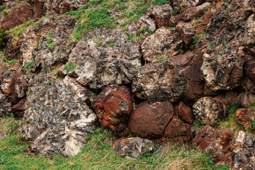 Landscapes at Azores islands, hiking at Santa Maria, Portugal, travel in Europe.