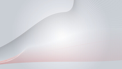 White and gray curve line background wallpaper vector image for presentation
