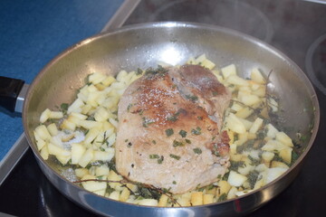 pork roast with apples