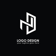 ND ND Logo Design, Creative Minimal Letter ND ND Monogram