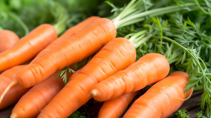 Gros plan sur des carottes fraîches du jardin.