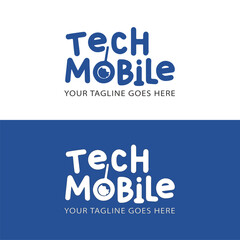 vector tech mobile logo