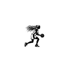 Obraz premium Basketball Fever: Dynamic Basketball Vector Illustration Clipart