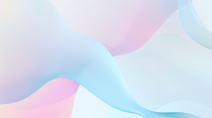 Soft blue and pink hues blend to create a soothing wavy abstract background, evoking a sense of calm and serenity
