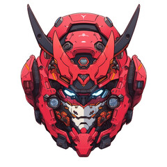 red devil head with wings