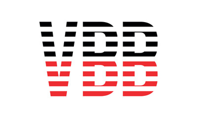 VBB three initial letter iconic line negative space minimal logo design vector template. monogram, abstract, wordmark, business, typography, minimalist, brand, company, flat, modern, unique, simple