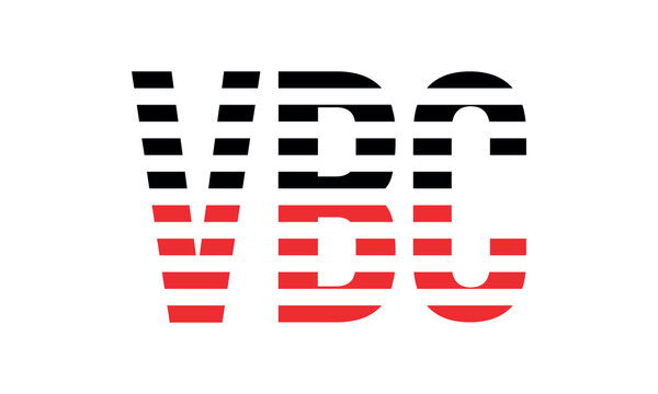 VBC three initial letter iconic line negative space minimal logo design vector template. monogram, abstract, wordmark, business, typography, minimalist, brand, company, flat, modern, unique, simple