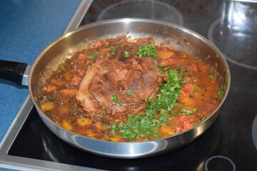 pork roast with pumpkin sauce