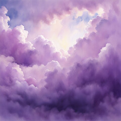 Purple watercolor stain background
