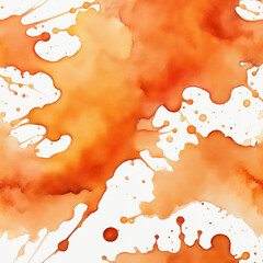 Orange watercolor stain background