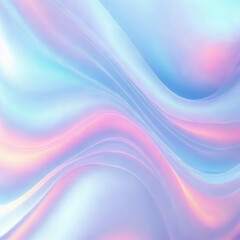 Mysterious and ecstatic holographic gradient neon wave liquid