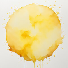 yellow watercolor stain background