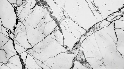 Delve into the timeless beauty of Carrara Marble, where elegant veins of grey and white intertwine.