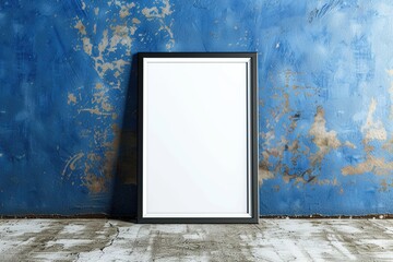 Wall art mockup minimalist Living: Wallart Horizontal Poster Frame Mockup in Modern Interior