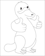 Australian animal coloring page 