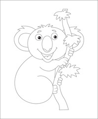 Australian animal coloring page 