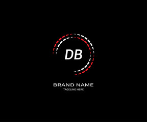 Fototapeta na wymiar DB letter logo Design. Unique attractive creative modern initial DB initial based letter icon logo